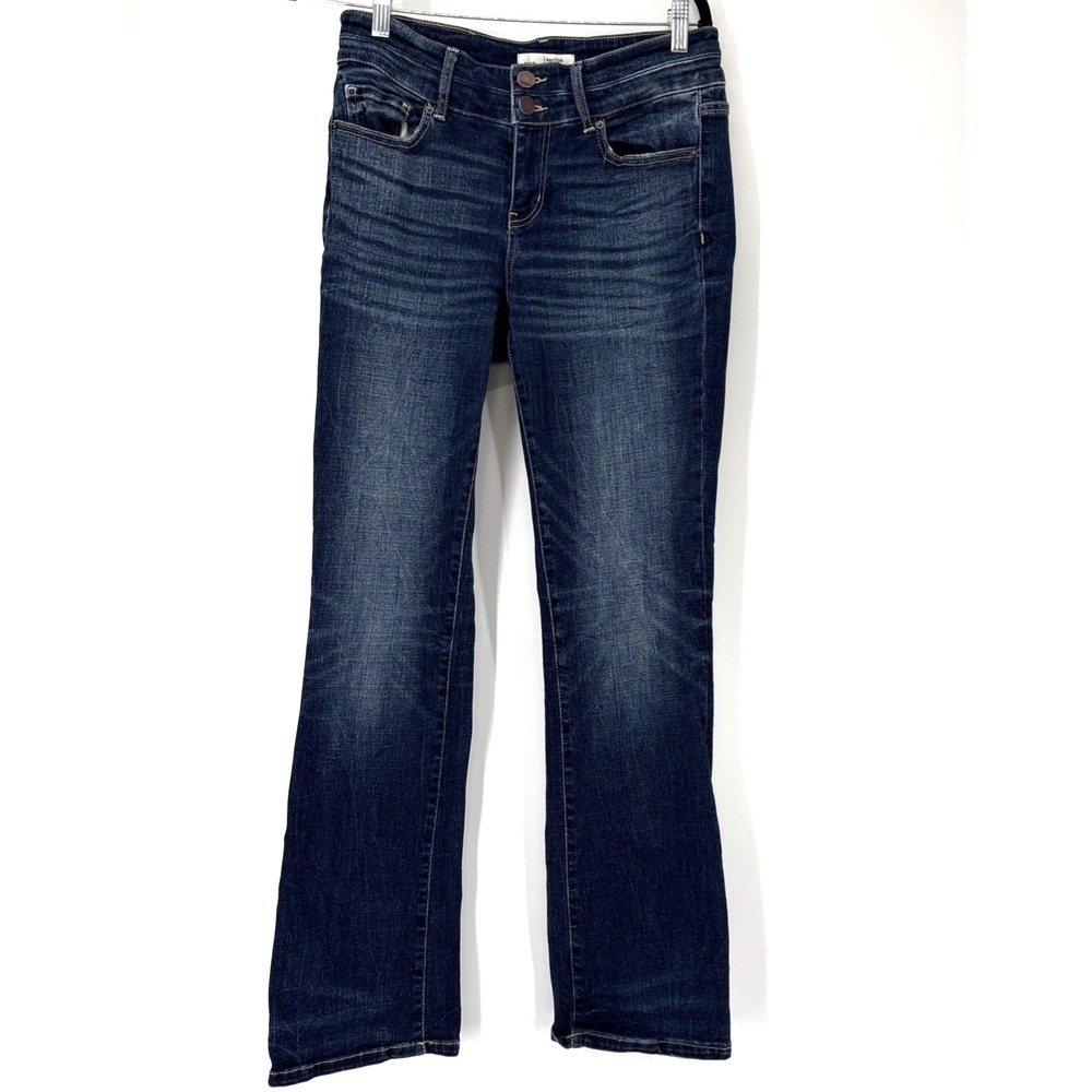 BKE Payton Bootcut Jeans Womens 27 Blue Mid Rise Tailored Denim
